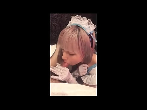 ❤️ Japanese Idol [mayuka], French maid costume, part 1, blowjob and jerk off with lotion ❤️ Fucking video at us ☑